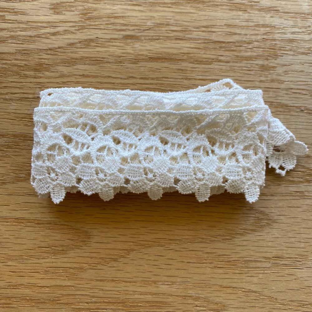 Ivory Floral Lace Trim
